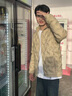 安踏（ANTA）氫羽絨丨短款輕薄羽絨服男款冬季立領(lǐng)保暖防風(fēng)棉服外套男裝 素卡其-1 XL (男180) 曬單實拍圖
