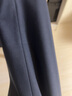 沙馳（SATCHI）男裝男士西服套裝西褲秋冬款商務(wù)羊毛面料修身職業(yè)婚禮西褲男 牛仔藍 35 曬單實(shí)拍圖