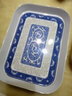 歐麗家 密胺長(cháng)方形托盤(pán)客廳家用盤(pán)加厚托盤(pán)密胺托盤(pán)茶盤(pán)水果盤(pán)青花托盤(pán)酒店會(huì )議室水果盤(pán)干果盤(pán) 大號（青花）長(cháng)方行托盤(pán)19x26x2.5cm 曬單實(shí)拍圖