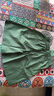 啄木鳥(niǎo)（TUCANO）亞麻五分褲女夏薄款寬松小個(gè)子闊腿褲中褲直筒短褲休閑棉麻女褲子 綠色 L 【110-125斤】 曬單實(shí)拍圖