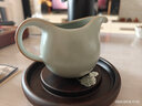 汝道汝窯公道杯陶瓷大號茶?？绅B(yǎng)開片汝瓷冰裂功夫茶具分茶器茶道配件 新粉青玉鳳凰海260ml 曬單實拍圖