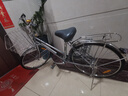 松日SONGRI出口日本自行車(chē)單速內三速雙斜男女款代步輕便車(chē)上班通勤車(chē) 馬赫銀 3速/內三速 摩電燈 24英寸 曬單實(shí)拍圖