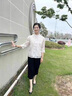 俞兆林媽媽裝春裝洋氣七分袖小衫國(guó)風(fēng)女2024新款中式開(kāi)衫上衣中老年女裝 米黃上衣 2XL 【建議110-120斤】 曬單實(shí)拍圖