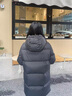 高梵黑金鵝絨服機能4.0五格羽絨服男女同款中長款冬裝外套 高定騎士黑 XS 曬單實拍圖