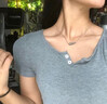 蔓笙項鏈男潮簡(jiǎn)約項鏈男女潮男士吊墜冷淡風(fēng)小茄子百搭鎖骨鏈短學(xué)生 曬單實(shí)拍圖