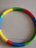 呦酷呼啦圈兒童小學(xué)生初學(xué)者專(zhuān)用小孩幼兒園男女寶寶軟海棉按摩表演圈 彩虹色40cm加厚海綿2-5歲做道具 曬單實(shí)拍圖