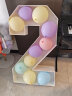 天长地久（TIANCHANGDIJIU）100厘米大号派对生日氛围用品KT板数字气球造型立体装饰场景布置 数字2  高度100cm送双面胶粘贴在 带马卡龙气球100个 晒单实拍图