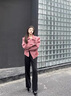 魄克小眾個(gè)性亮面皮衣外套男24春秋季新款美式痞帥高街百搭休閑夾克 粉紅色 XL 曬單實(shí)拍圖