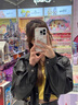 樂雅秀皮衣外套女秋季韓版2025新款小個(gè)子感短款寬松長袖機(jī)車服夾克 黑色皮外套 S 曬單實(shí)拍圖