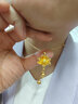 悠萊黃金兩世歡蓮花吊墜999足金蓮花吊墜黃金蓮蓬蓮苞項鏈送女友禮物 大版蓮花【不含鏈】約1.4-1.5g 曬單實(shí)拍圖