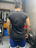 續點(diǎn)寬肩背心男無(wú)袖寬松夏棉彈力運動(dòng)健身坎袖圓領(lǐng)潮男士打底衫t恤男 黑色寬肩 L 碼135-153斤左右寬松版型 曬單實(shí)拍圖
