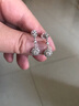 喜鉆七夕禮物花漾系列鉑金鉆石耳環(huán)女群鑲鉆石耳墜精致女款送女友生日 鉑金共1克拉IJ色/對（56+44） 曬單實拍圖