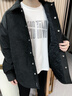 Calvin KleinJeans春秋男士潮流復(fù)古貼袋c(diǎn)k按扣翻領(lǐng)燈芯絨棉服外套J327311 BEH-太空黑 S 曬單實(shí)拍圖
