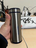 希諾（HEENOOR） 保溫杯男女士304不銹鋼高檔商務(wù)大容量泡茶杯子水杯茶杯便攜 寶石紅395ml 曬單實拍圖