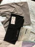 伊情妮 2條裝刺繡安全褲女防走光不卷邊冰絲高腰收腹夏季薄款免穿內(nèi)褲 黑色+灰色 均碼(建議80-120斤) 曬單實(shí)拍圖