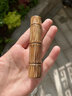 佳人飾界金絲竹實(shí)心竹手把件竹子手把件竹節(jié)男士隨身把玩包漿文玩玉竹把件 金絲竹-素竹竹節(jié)款 曬單實(shí)拍圖