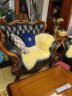 澳羊一族 澳洲皮毛一体纯羊毛沙发垫整张羊皮羊毛飘窗垫客厅卧室椅垫 米黄色 1拼 100cm×70cm 实拍图