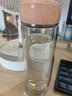 膳魔師（THERMOS）玻璃杯雙層茶水分離杯子男女泡茶杯300ml便攜高顏值水杯 TCGE-300 粉色 曬單實拍圖