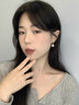JALLOO氣質耳環(huán)女士仿珍珠耳扣氣質高級感耳墜耳釘飾品女生日禮物送女友 金色珠子耳扣 曬單實拍圖