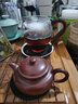 豐陶張生 禾器公道杯翊口茶海晶彩高溫耐熱玻璃勻杯茶海分茶器茶道配件 琥珀色大380ml 曬單實(shí)拍圖
