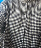 无印良品（MUJI）女式法兰绒 立领衬衫 格子 内搭 衬衣  BCB19C1A 棕色 L 实拍图