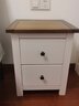簡(jiǎn)美麗家 地中海實(shí)木板式床頭柜美式簡(jiǎn)約迷你小床頭柜儲物柜白色 （45*40*55cm）DZH302-45 曬單實(shí)拍圖