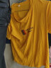 迪贝狼短袖T恤男半袖体恤夏季上衣韩版男装衣服小衫T恤上衣男短袖打底衫 黄色  M 建议 105/125斤 实拍图