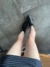 GEOX杰歐適女鞋2025秋季舒適純色休閑日常馬丁靴D46XFC 黑色C9999 37 曬單實(shí)拍圖