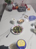 自然元素 輕奢巖板餐桌椅組合時(shí)尚簡(jiǎn)約飯桌小戶(hù)型家用歺餐桌現代極簡(jiǎn)桌子 一桌六椅 【亮光羊脂白玉+蝴蝶椅 長(cháng)140*寬80*高75CM 曬單實(shí)拍圖