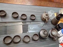 千絲家 紫砂茶具套裝 家用玻璃煮水壺 自動(dòng)上水煮茶泡茶一體茶盤(pán) 10頭翰尊壺紫砂+木紋茶盤(pán) 2件 曬單實(shí)拍圖