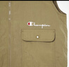 Champion冠軍秋季新款戶(hù)外露營(yíng)工裝風(fēng)馬甲背心V領(lǐng)拉鏈外套情侶裝 卡其色 S 曬單實(shí)拍圖