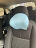 紫風(fēng)鈴彈力記憶棉汽車(chē)頭枕汽車(chē)腰靠套裝車(chē)載頸枕靠墊辦公室椅靠靠背墊 高彈記憶棉 【藍色】頭枕 1個(gè) 慢回彈超舒適 曬單實(shí)拍圖