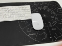 飞遁LESAILES800*300*3mm星座办公游戏鼠标垫大号 锁边加厚电脑键盘桌垫 黑色 实拍图