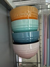 酷彩（Le Creuset）炻瓷米飯碗 湯碗 面碗 沙拉碗 家用碗套裝大碗彩虹系列漸變色 11.8cm米飯碗青羽色 曬單實(shí)拍圖