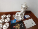 瑯庭琊坊鎏銀茶具999純銀套裝自動(dòng)功夫茶具懶人泡茶器景德鎮(zhèn)高端陶瓷整套 龍飛九天 曬單實(shí)拍圖