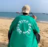 OEMG 美式重磅立體燙金字母設計短袖T恤男士夏季寬松百搭潮流正肩上衣 黑色 【高品質】 L [建議100-110斤] 曬單實拍圖