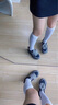 范華洛松糕厚底老爹鞋女款2025顯腳小女鞋休閑鞋運動鞋子女 黑色【單里】 37 235mm 曬單實拍圖