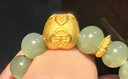 賽菲爾黃金好事連連轉(zhuǎn)運(yùn)珠手串女硬金柿子送女友七夕禮物配紅繩0.7克 曬單實(shí)拍圖