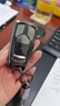 清弗輕奢奧迪鑰匙套適用a4lq5l q7a6l男士a8時(shí)尚q5l高檔車(chē)殼扣鑰匙扣 A款槍色【碳纖紋】+皮帶扣 曬單實(shí)拍圖