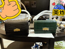 POURCHET鱷魚(yú)紋風(fēng)琴包斜跨小女包歐美風(fēng)時(shí)尚單肩包包送女友 黑色 曬單實(shí)拍圖