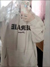 RGPX春秋女衛(wèi)衣新款2025年爆款純棉100%大碼寬松連帽套頭長(zhǎng)袖T恤上衣 米色【加絨款/加厚保暖】?jī)?yōu)質(zhì)品 M 適合80-110斤 曬單實(shí)拍圖