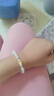 中國黃金（CHINA GOLD）小桃花黃金手鏈女足金轉(zhuǎn)運(yùn)珠和田玉手串飾品情人節(jié)生日禮物送女友 和田玉桃花手串【輕版】 曬單實(shí)拍圖