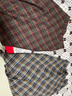 葭安大碼女裝毛呢格子半身裙秋冬季新款mm復古高腰顯瘦長(cháng)款大擺傘裙 紅色 L 110120斤 曬單實(shí)拍圖