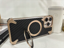 Eary適用蘋果iPhone16promax手機(jī)殼無邊框超薄凱夫拉碳纖維紋金屬磁吸支架四角防摔保護(hù)套高端商務(wù)新款 沙漠色【不沾指紋/折疊旋轉(zhuǎn)支架/氣囊防摔】 蘋果16 pro max 曬單實拍圖