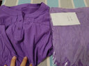 亞貝梵純棉短袖薄款襯衣女夏季新款泡泡袖寬松洋氣小衫娃娃衫女士襯衫女 紫羅蘭 2XL （建議135-145斤） 曬單實(shí)拍圖