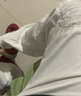才俏美式高街牛仔褲男破洞毛邊設計感潮流直筒修身黑色長(cháng)褲子男 白色補丁 高品質(zhì) M (100-115斤) 曬單實(shí)拍圖