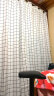 诺罗 日式窗帘北欧ins黑白格子简约现代成品落地飘窗客厅工作室半遮光 格子布普通挂钩款 宽1.3米*高2米/1片 实拍图