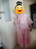 童嘜屋童裝女童套裝漢唐服裝春夏兒童公主紗裙子小女孩寶寶襦裙表演出服 粉色長(cháng)袖 130碼（建議身高120cm左右） 曬單實(shí)拍圖