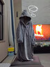 TULX大碼睡衣女200斤冬季學(xué)生睡衣珊瑚絨加厚連體家居服女情侶男女同 寬松連帽睡袍灰色【男女同款】 L L162-172c[什么體重都可以] 曬單實(shí)拍圖