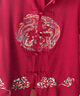 俞兆林中老年唐裝夏季中國風(fēng)爺爺奶奶生日大壽婚宴服爸爸情侶裝短袖套裝 酒紅色【上衣】 XL /41【男款140-160斤穿】 曬單實拍圖